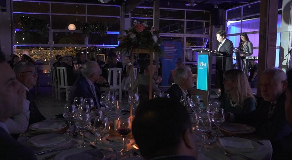 Felipe Páez, presidente de la CChC La Serena, interviene durante la cena del Encuentro Empresarial 2023