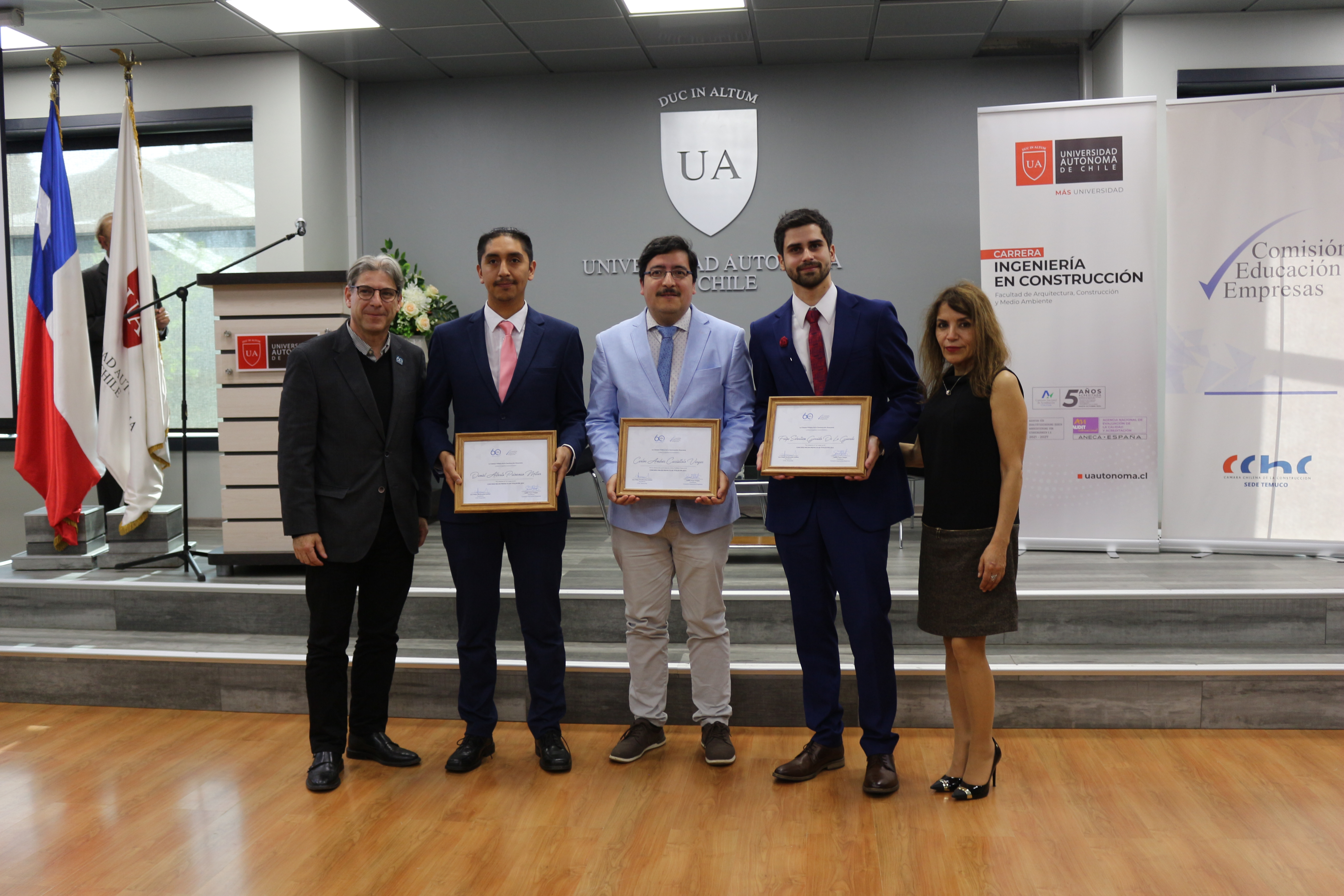 CChC Araucanía realizó SYMCO 2023 sobre “Viviendas de Emergencia ante Desastres”, y premió a tesis universitarias destacadas del concurso “Mejor Proyecto de Titulación 2023”