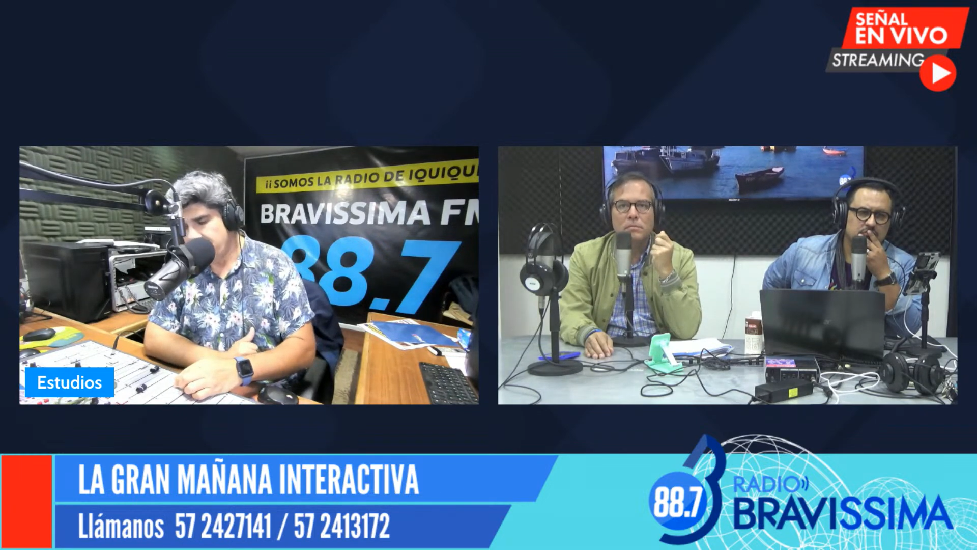 Presidente regional de la CChC, Iván Berríos Camilo, durante su entrevista en “La Gran Mañana Interactiva” de Radio Bravissima