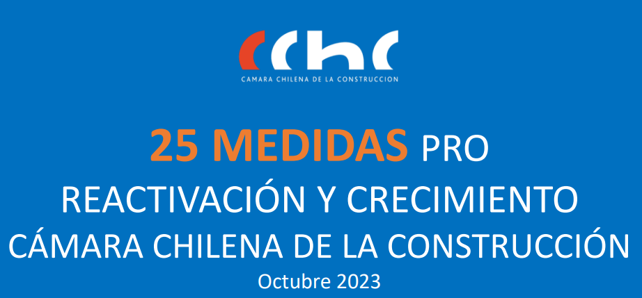 25 medidas pro reactivación y crecimiento de la CChC