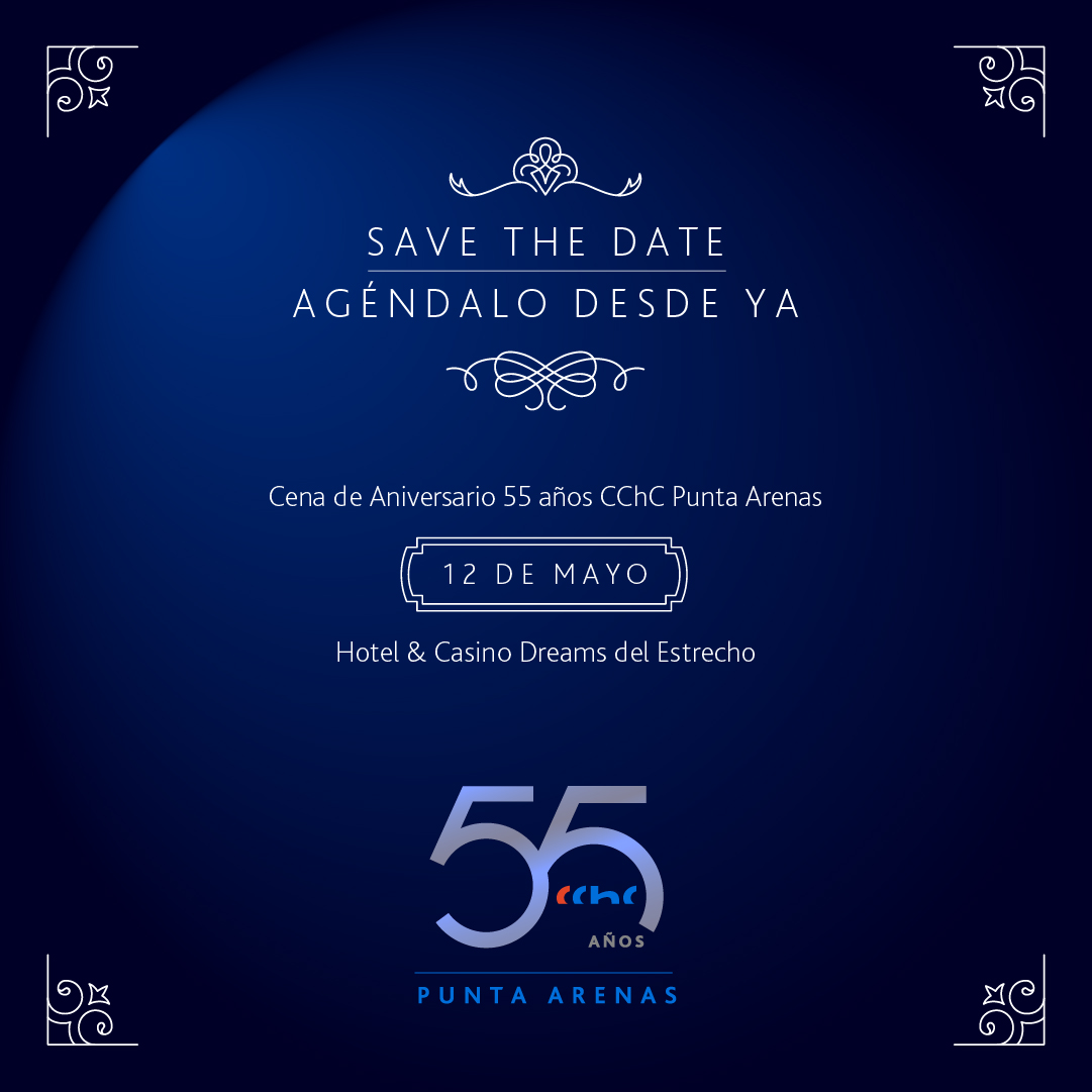 Invitación Cena CChC Punta Arenas 55 años